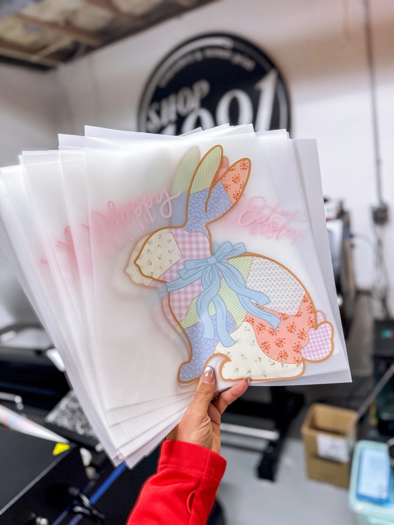Hoppy Easter Quilted Bunny