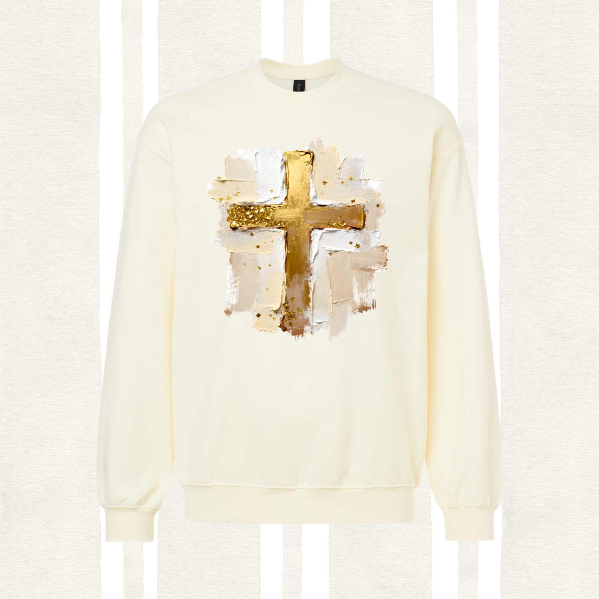 Faux Painted 3D Cross DTF Transfer
