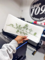 He is Risen Line Art in WHITE DTF Transfer