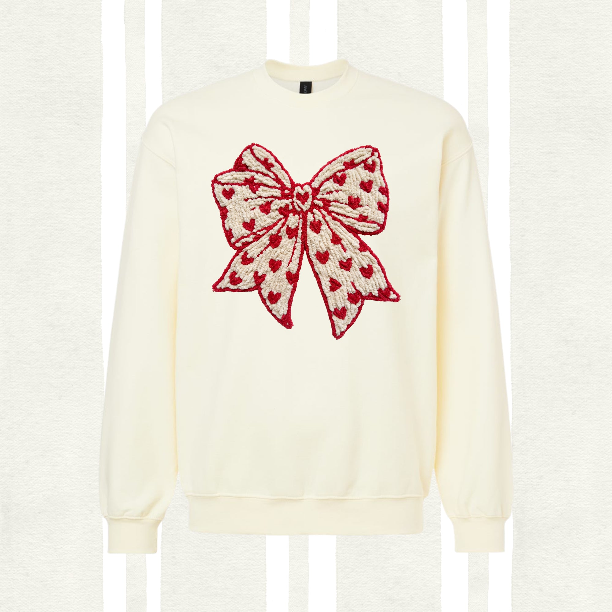 Faux Yarn Valentine Bow 3D DTF Transfer