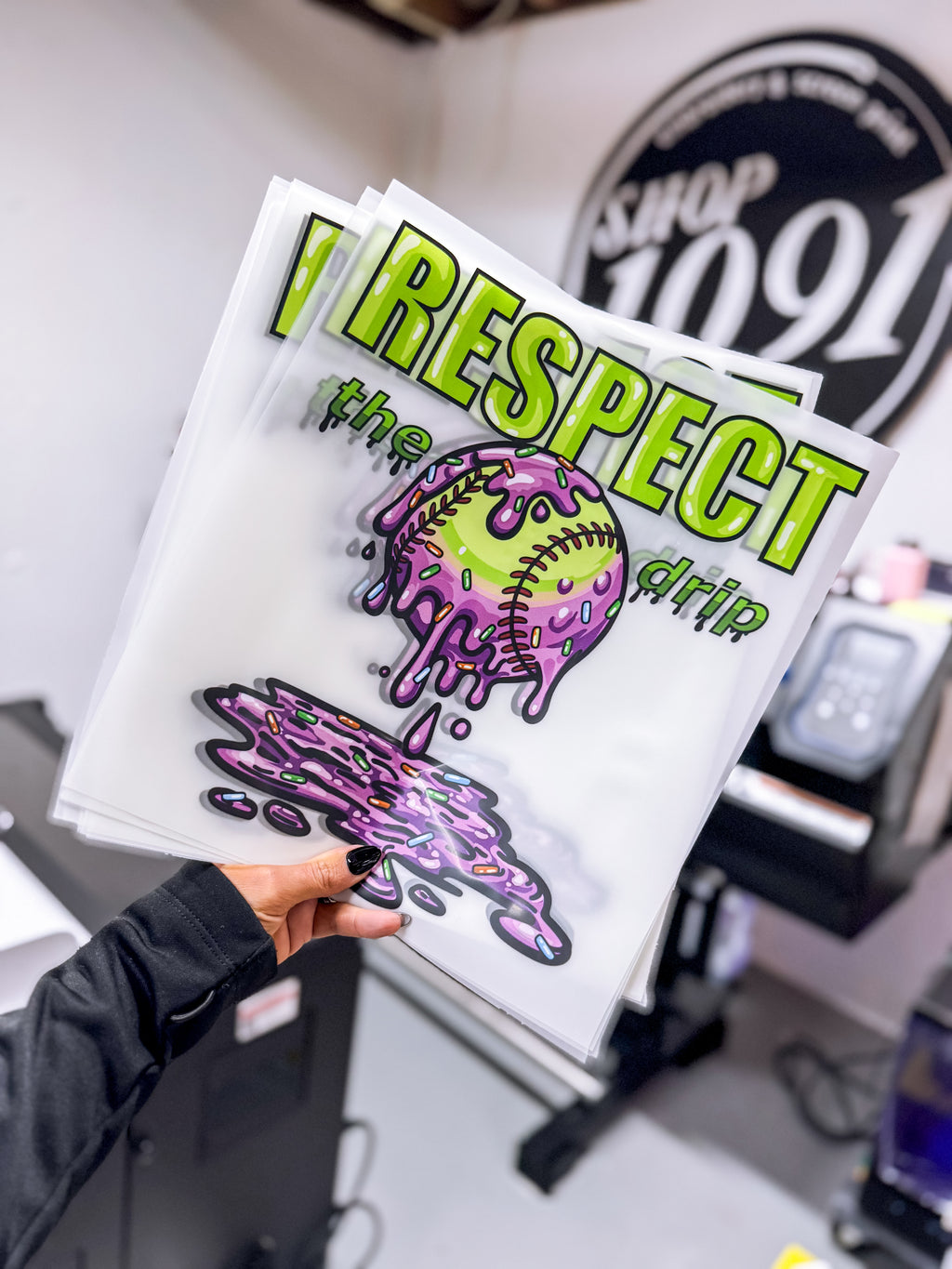 RESPECT the drip in GREEN