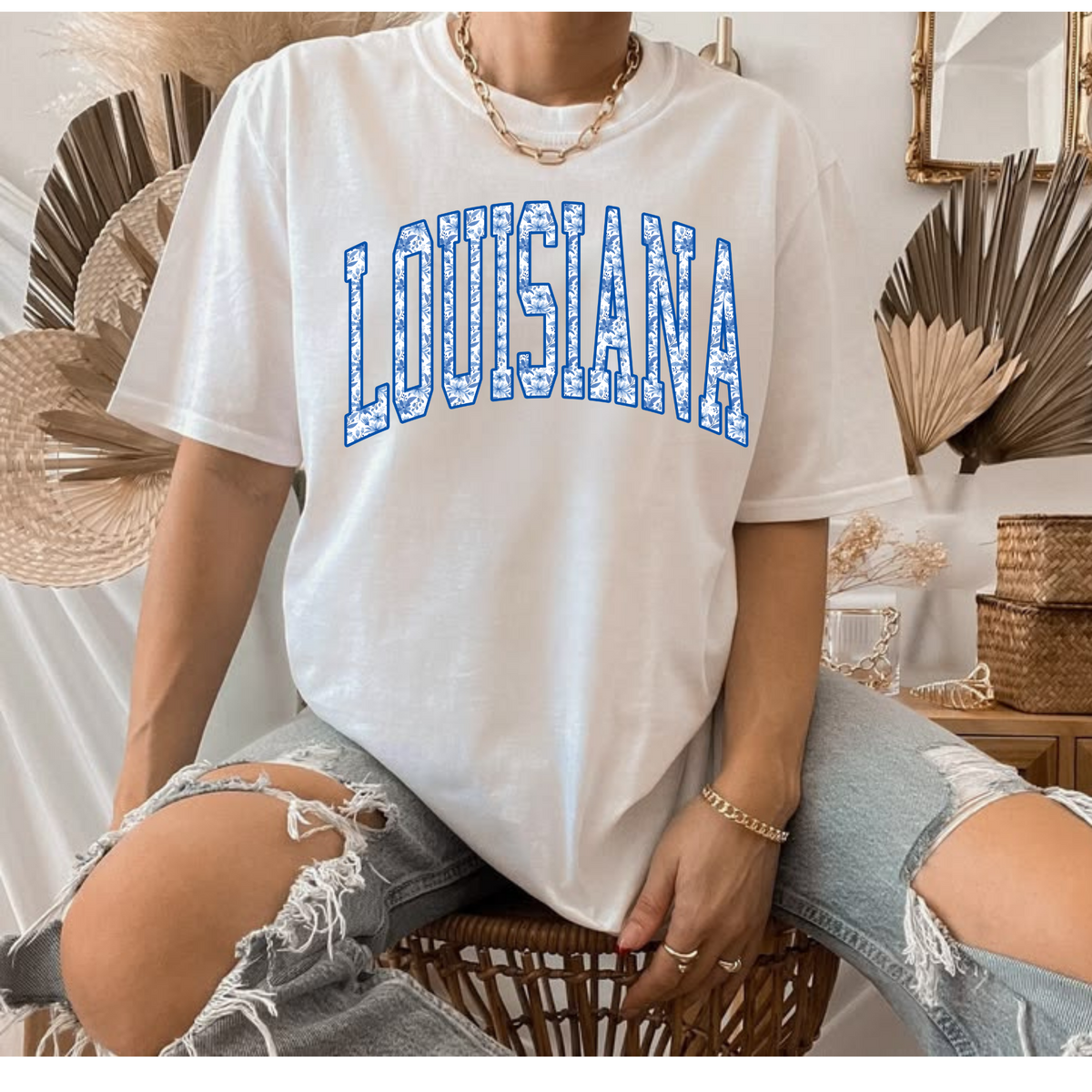 Louisiana Blue Floral
