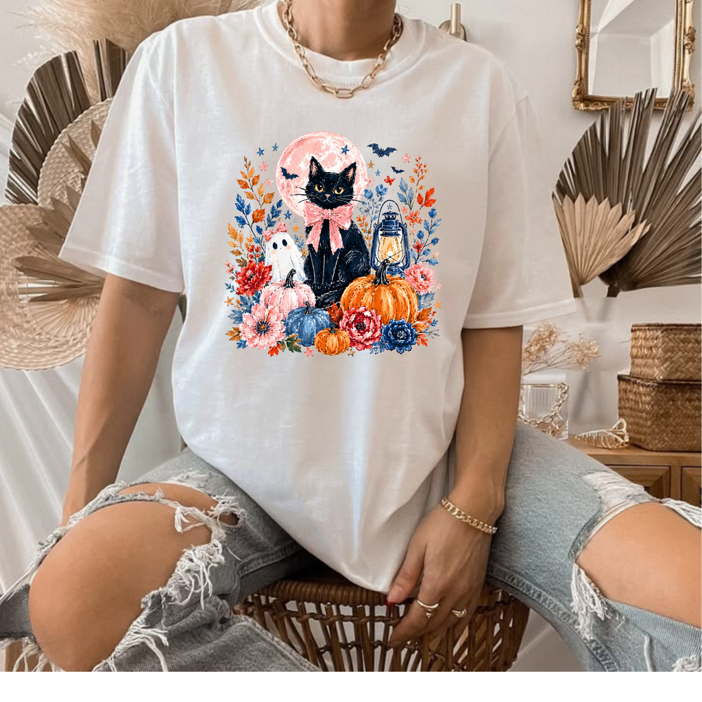 Watercolor Black Cat Halloween 🐈‍⬛