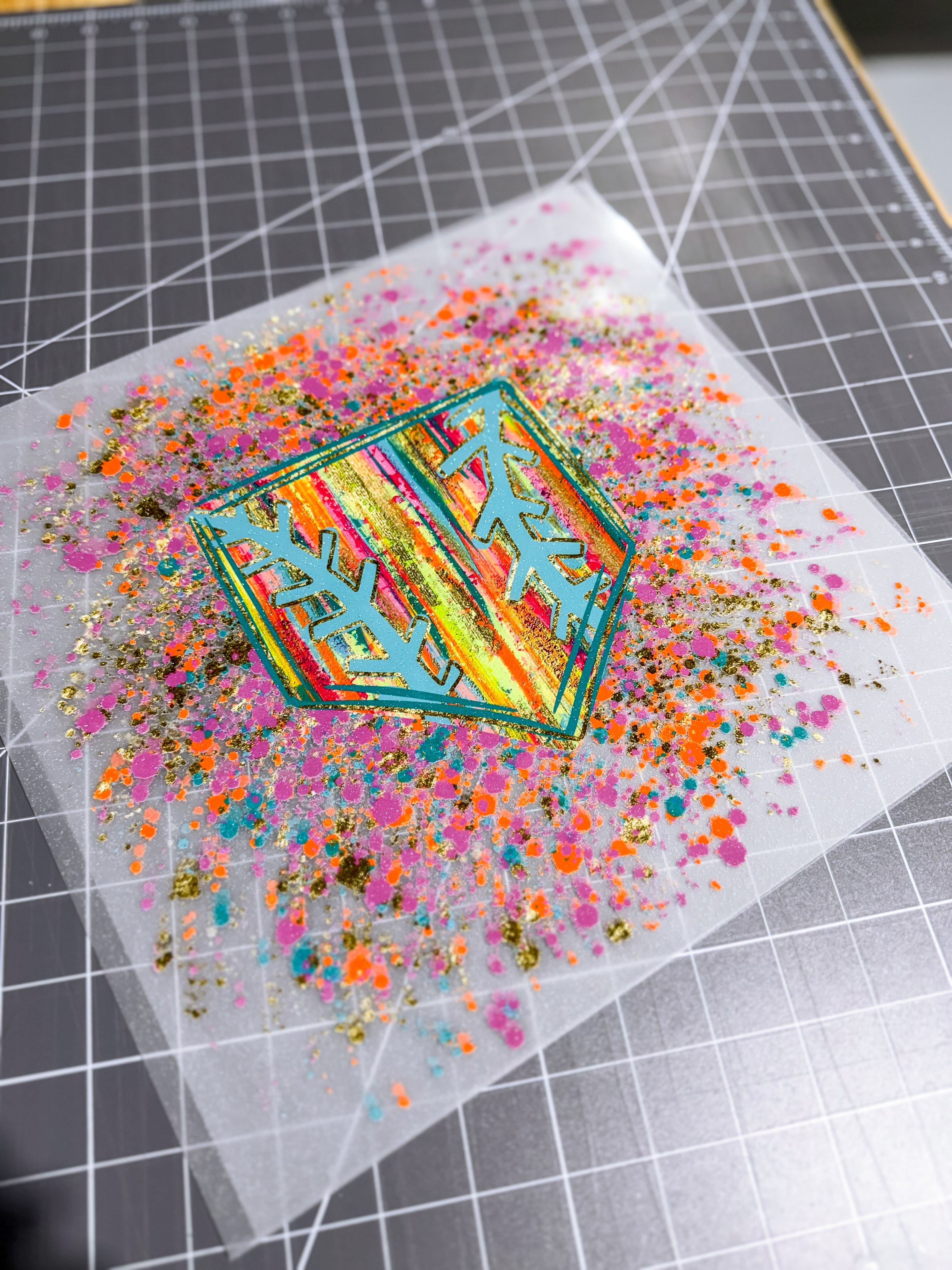 Paint Splatter ✨️HOMEPLATE✨️ GLITTER