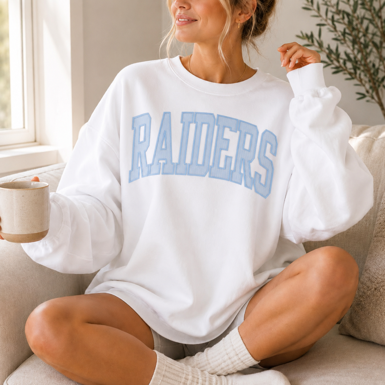 RAIDERS - Blue Seersucker