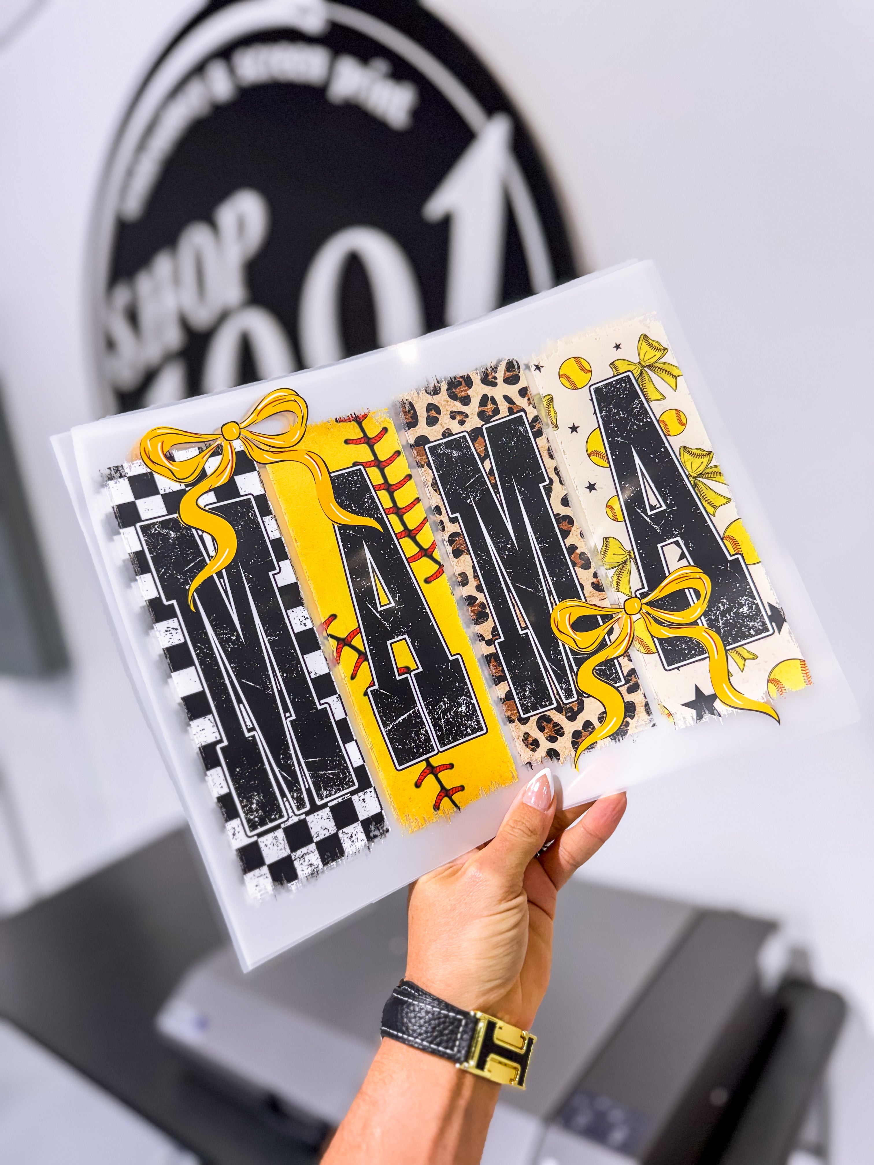 MAMA Yellow & Black Baseball