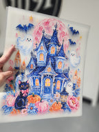 Watercolor Happy Haunted House