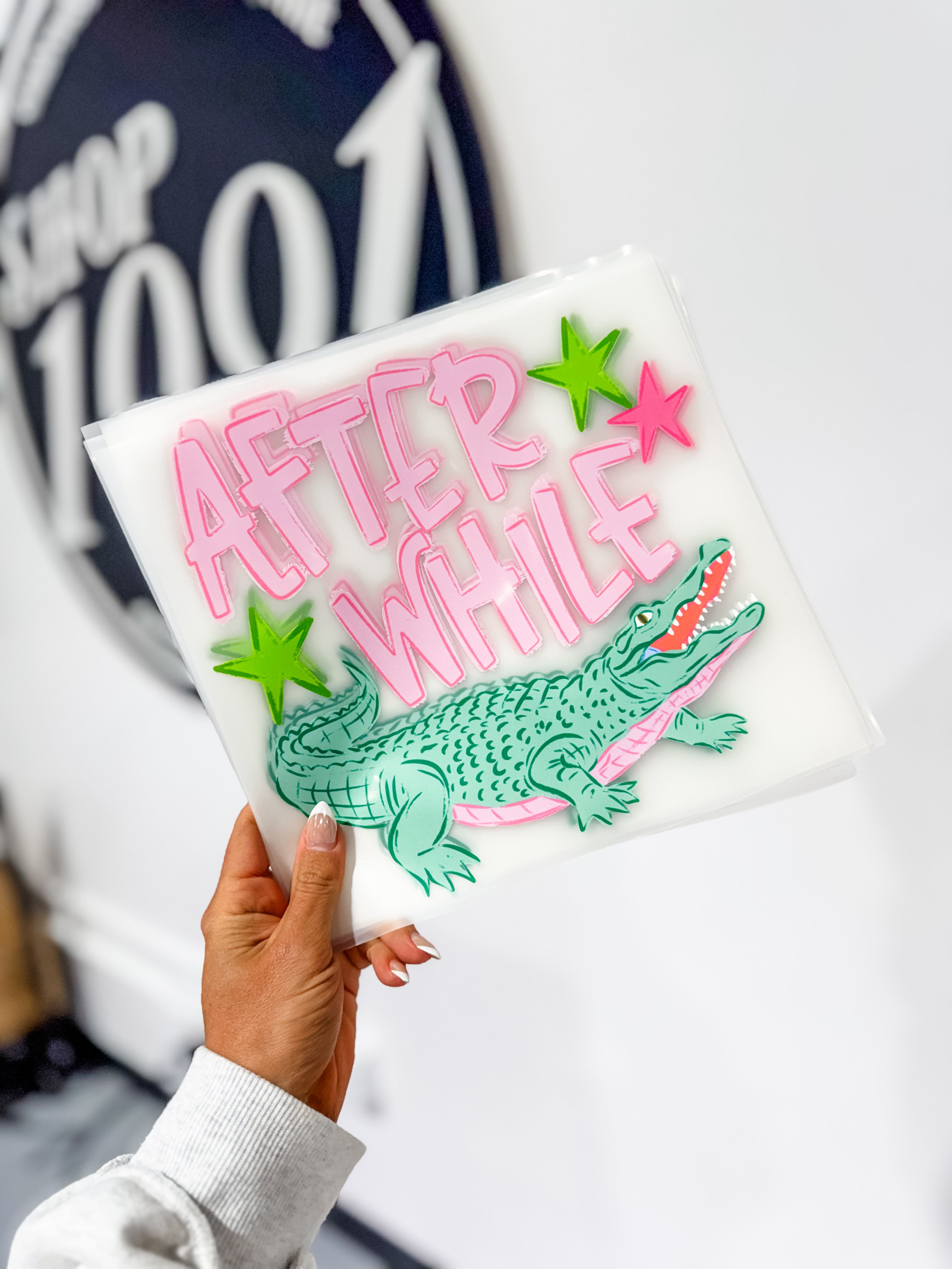 After While Crocodile 🐊 in PINK