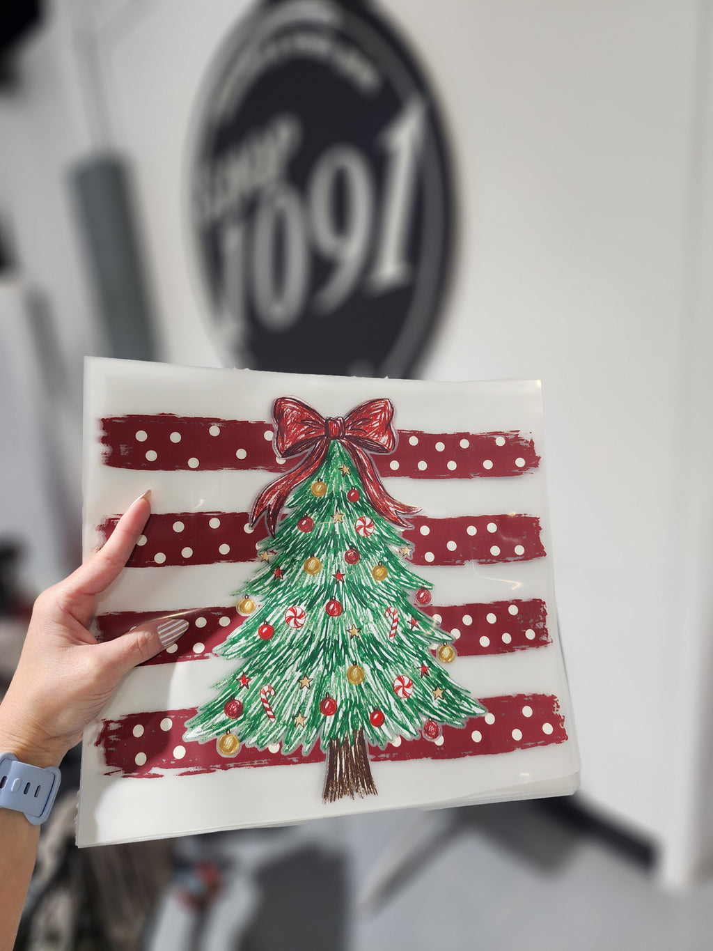 Christmas Tree & Stripes