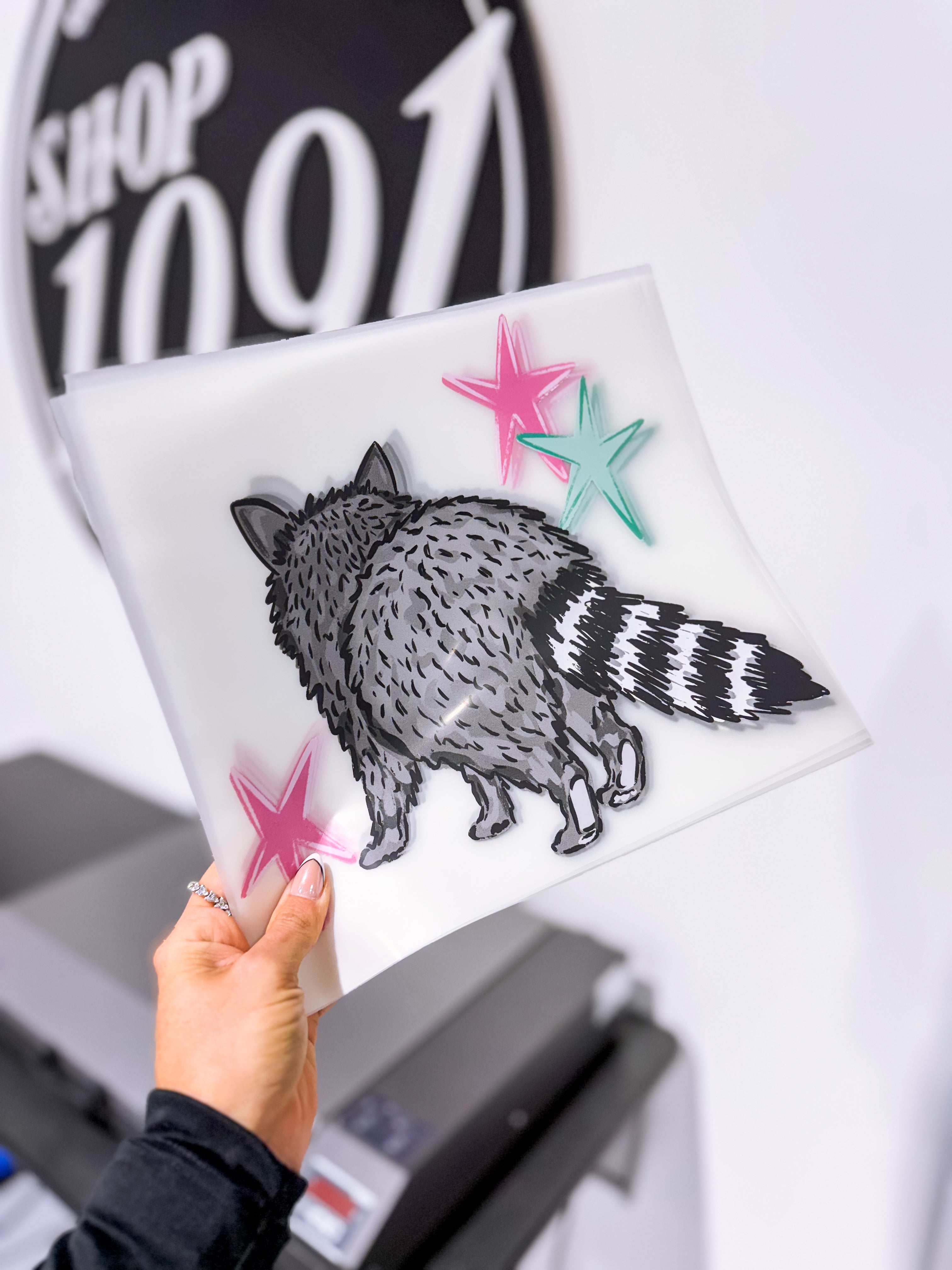 See Ya Soon Racoon 🦝 in PINK BACKSIDE